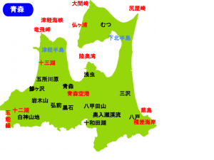 青森県の地図