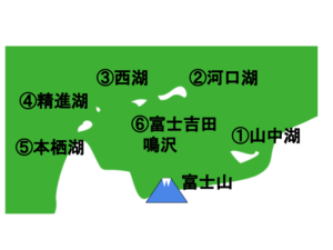 富士五湖地図