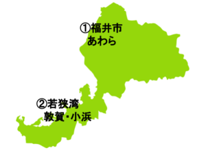 福井県の地図