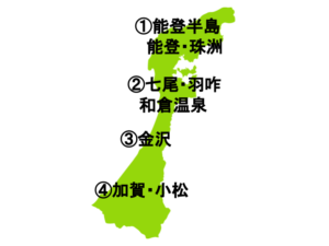 石川県の地図