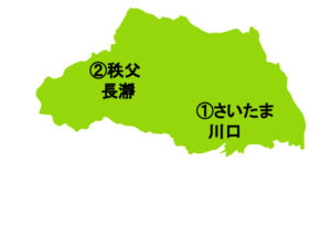 埼玉県の地図