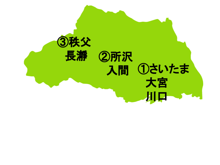 埼玉県の地図