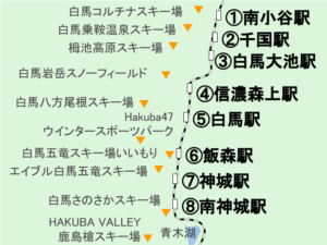 白馬（長野県）の地図