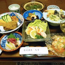 雪沢温泉 大雪の食事