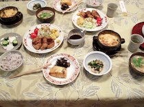 蔵王坊平高原 石井ペンションの食事