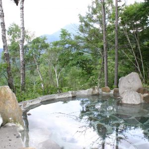 ログハウスふくろうの宿の天然温泉