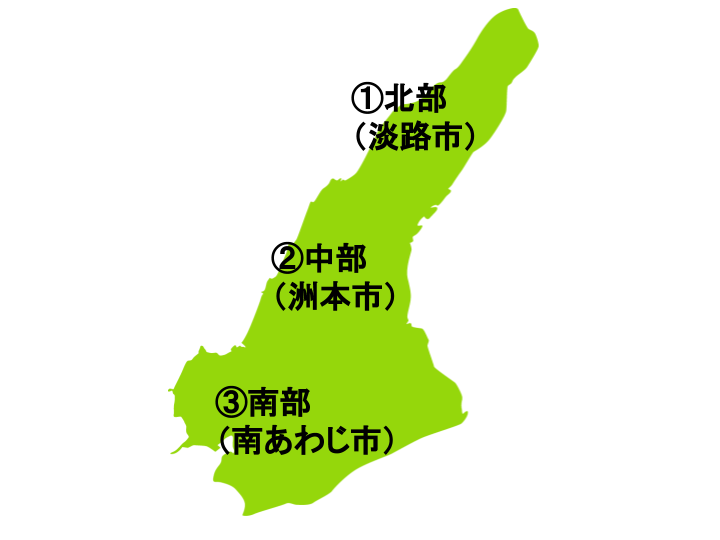 淡路島の地図